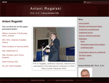 Tablet Screenshot of antonirogalski.com